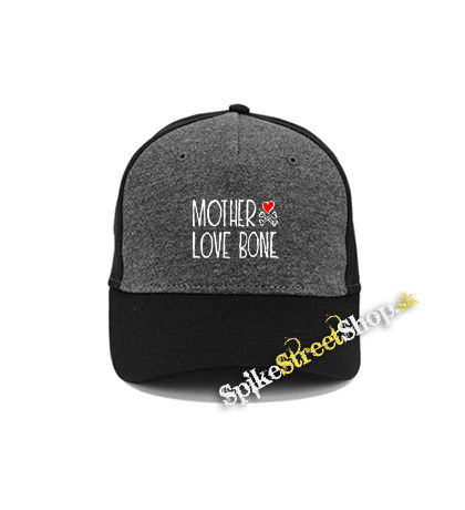 MOTHER LOVE BONE - Logo - šedočierna bavlnená šiltovka