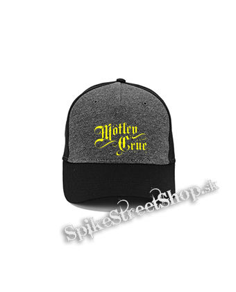 MOTLEY CRUE - Logo - šedočierna bavlnená šiltovka