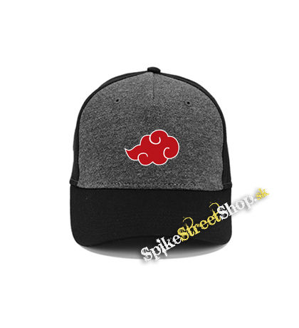 NARUTO - Akatsuki Obláčik - šedočierna bavlnená šiltovka