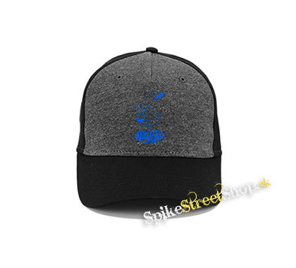 NEWJEANS - Logo & Bunny - šedočierna bavlnená šiltovka