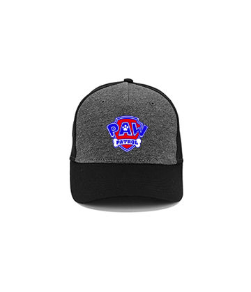 PAW PATROL - LABKOVÁ PATROLA - Logo Color - šedočierna bavlnená šiltovka