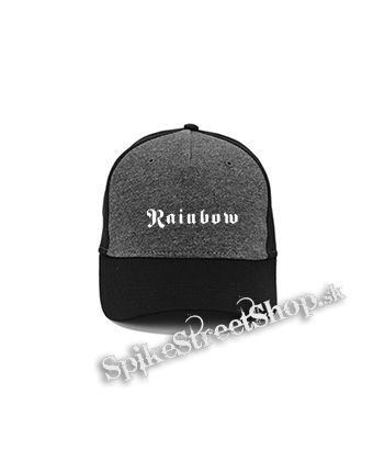 RAINBOW - Logo Hardrock Legend - šedočierna bavlnená šiltovka