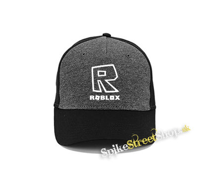 ROBLOX - Symbol & Znak - šedočierna bavlnená šiltovka