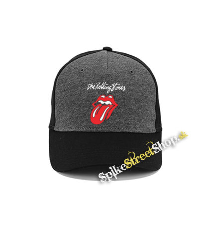 ROLLING STONES - Tongue - šedočierna bavlnená šiltovka