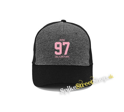 ROSÉ 97 - BLACKPINK - Pink Number Years - šedočierna bavlnená šiltovka