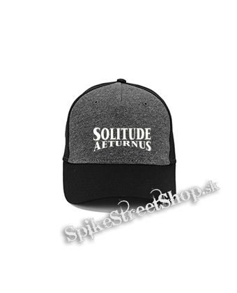 SOLITUDE AETURNUS - Logo - šedočierna bavlnená šiltovka