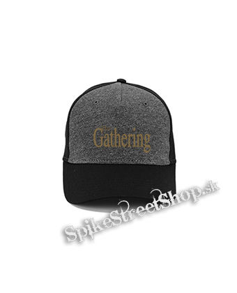 THE GATHERING - Logo Gold - šedočierna bavlnená šiltovka