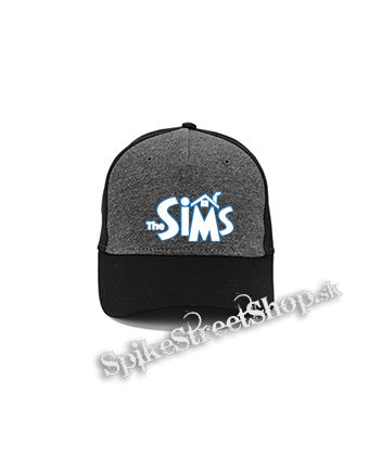 THE SIMS - Logo - šedočierna bavlnená šiltovka