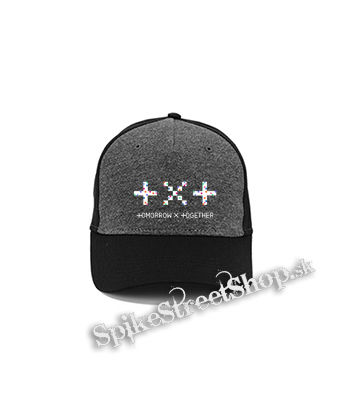 TXT - TOMORROW X TOGETHER - Logo - šedočierna bavlnená šiltovka
