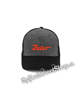 ZETOR - Red Logo - šedočierna bavlnená šiltovka