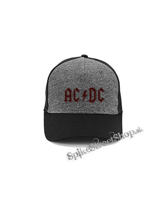ACDC - Red Logo Vintage - šedočierna bavlnená šiltovka