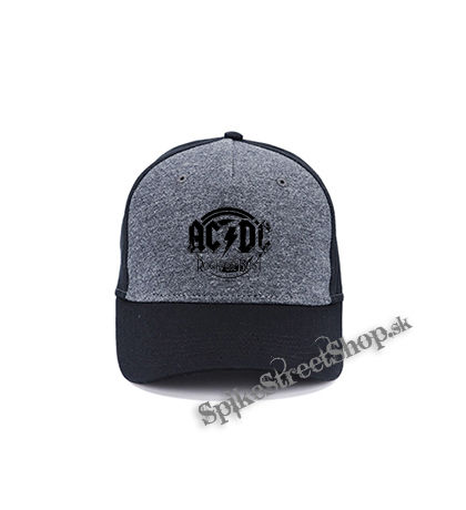 ACDC - Rock Or Bust - šedočierna bavlnená šiltovka