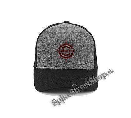 CARPATHIAN FOREST - Red Logo - šedočierna bavlnená šiltovka