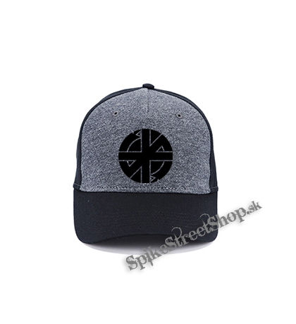 CRASS - Symbol Crest - šedočierna bavlnená šiltovka