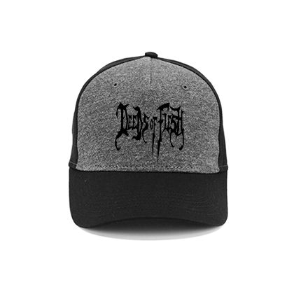DEEDS OF FLESH - Logo Black - šedočierna bavlnená šiltovka