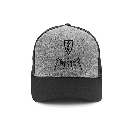 EMPEROR - Logo Crest Black - šedočierna bavlnená šiltovka