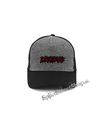 EXODUS - Logo - šedočierna bavlnená šiltovka