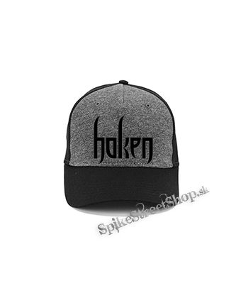 HAKEN - Logo - šedočierna bavlnená šiltovka