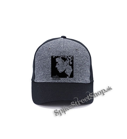 JUSTIN BIEBER - Logo & Portrait Motive 2 - šedočierna bavlnená šiltovka