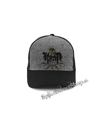 KORN - Logo Crest Bakersfield Gold - šedočierna bavlnená šiltovka