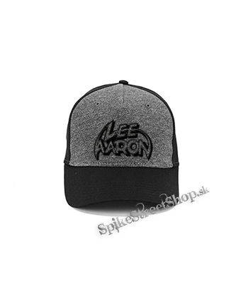 LEE AARON - Logo - šedočierna bavlnená šiltovka