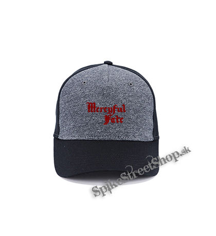 MERCYFUL FATE - Logo Red - šedočierna bavlnená šiltovka