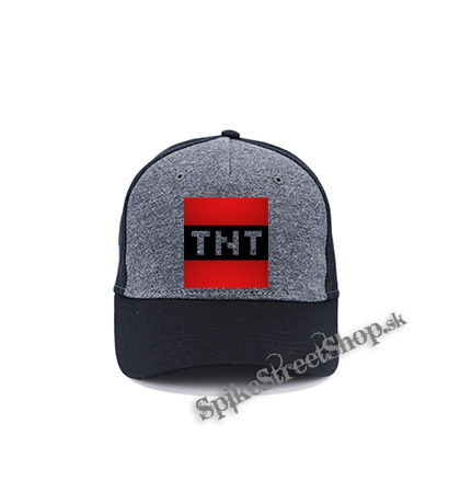 MINECRAFT - TNT - šedočierna bavlnená šiltovka