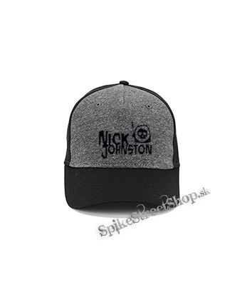 NICK JOHNSTON - Logo - šedočierna bavlnená šiltovka
