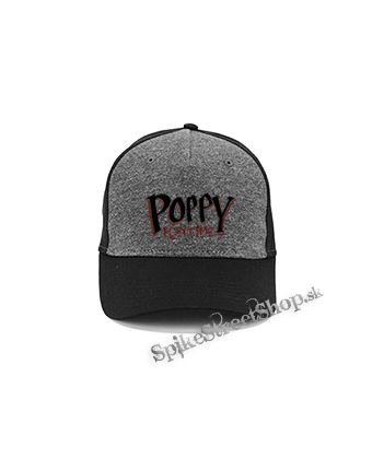 POPPY PLAYTIME - Logo - šedočierna bavlnená šiltovka