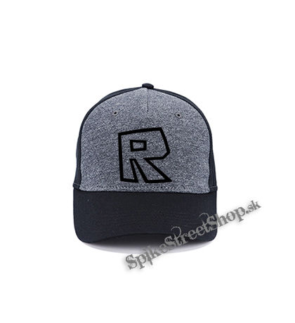ROBLOX - Znak - šedočierna bavlnená šiltovka