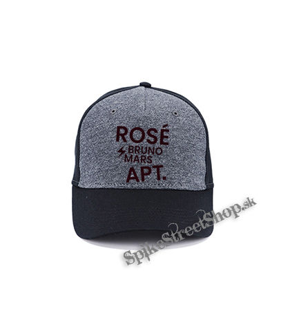 ROSÉ & BRUNO MARS - APT - Pink - šedočierna bavlnená šiltovka