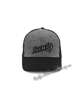 SHAM 69 - Logo - šedočierna bavlnená šiltovka