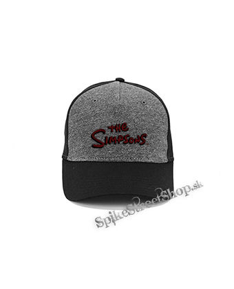 SIMPSONOVCI - Logo - šedočierna bavlnená šiltovka