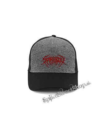 SPIRITBOX - Red Logo - šedočierna bavlnená šiltovka