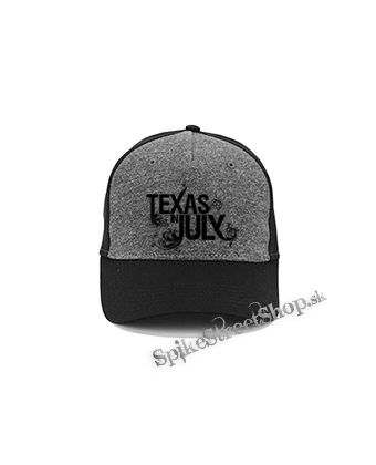 TEXAS IN JULY - Logo - šedočierna bavlnená šiltovka