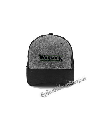 WARLOCK - Logo - šedočierna bavlnená šiltovka