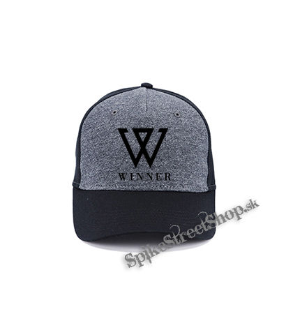 WINNER - Logo K-Pop Band Motive 1 - šedočierna bavlnená šiltovka