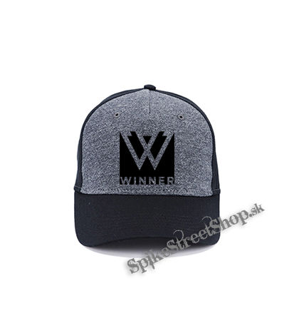 WINNER - Logo K-Pop Band Motive 2 - šedočierna bavlnená šiltovka