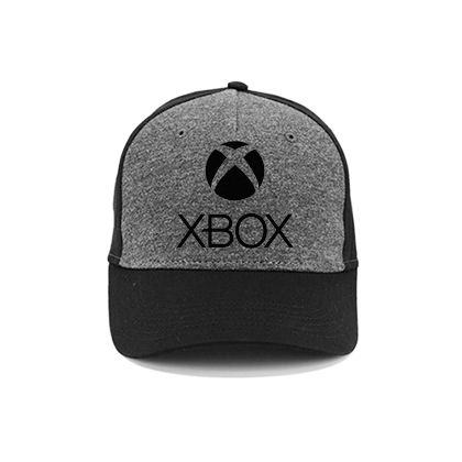 X-BOX - Logo Black - šedočierna bavlnená šiltovka