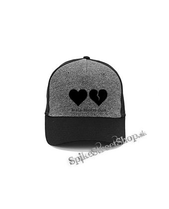 YUNGBLUD - Black Hearts Club - šedočierna bavlnená šiltovka