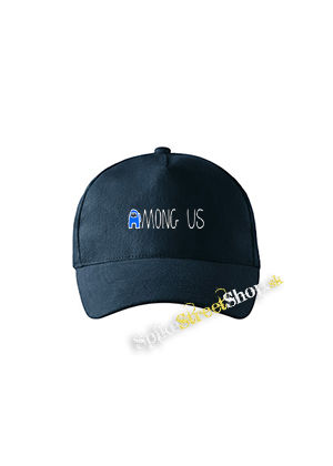 AMONG US - Blue White Logo - tmavomodrá šiltovka
