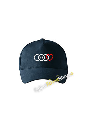 AUDI - Love - tmavomodrá šiltovka