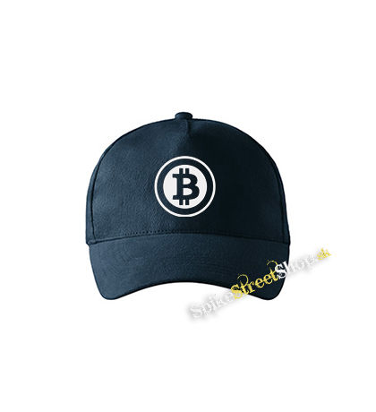 BITCOIN - Znak - tmavomodrá šiltovka