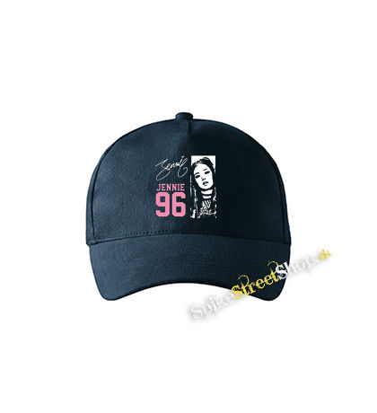 BLACKPINK - Jennie 96 Signature Portrait - tmavomodrá šiltovka