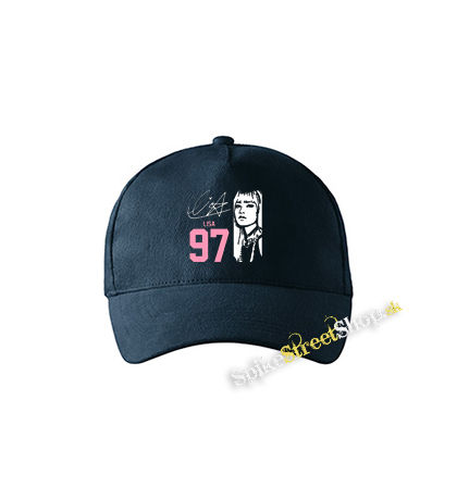 BLACKPINK - Lisa 97 Signature Portrait - tmavomodrá šiltovka