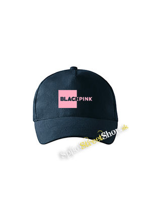 BLACKPINK - Pink Square Crest - tmavomodrá šiltovka