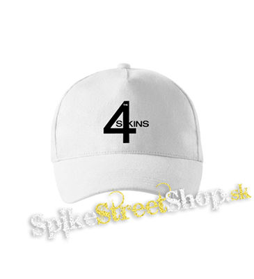4 SKINS - Logo - biela šiltovka