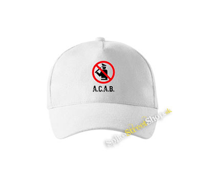 ACAB - Pictogram - biela šiltovka