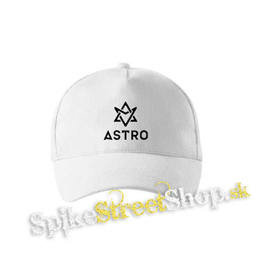 ASTRO - Logo NA ČIERNE - biela šiltovka