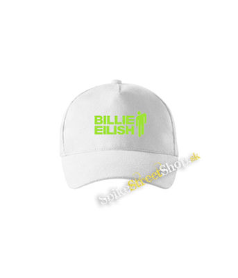 BILLIE EILISH - Logo And Stickman - biela šiltovka